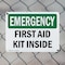 Signmission First Aid Kit Inside, 24 in W x Rectangle, Aluminum OS-2PACK-EM-A-1824-L-10370 - alternate 3